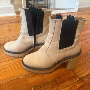 Stylish Beige Ankle Boots